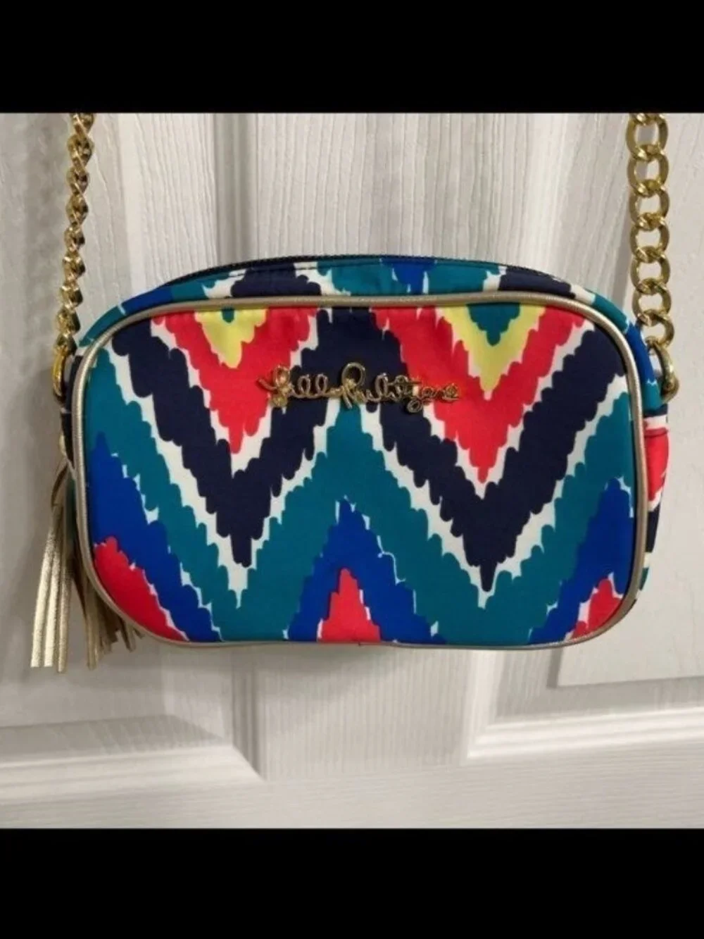 Lilly Pulitzer Chevron Multicolor Crossbody